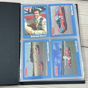 Richard Petty TRAKS 1991 Collector Set- Cards LOT #1-50 All NM in Pro Set Binder